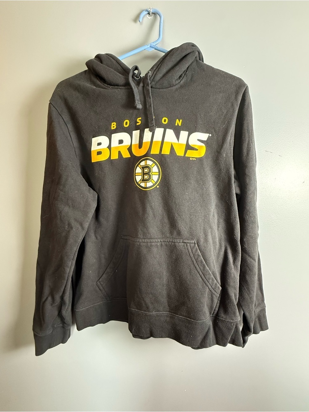 Fanatics Boston Bruins Pullover Hoodie Mens Sz M Black & Gold